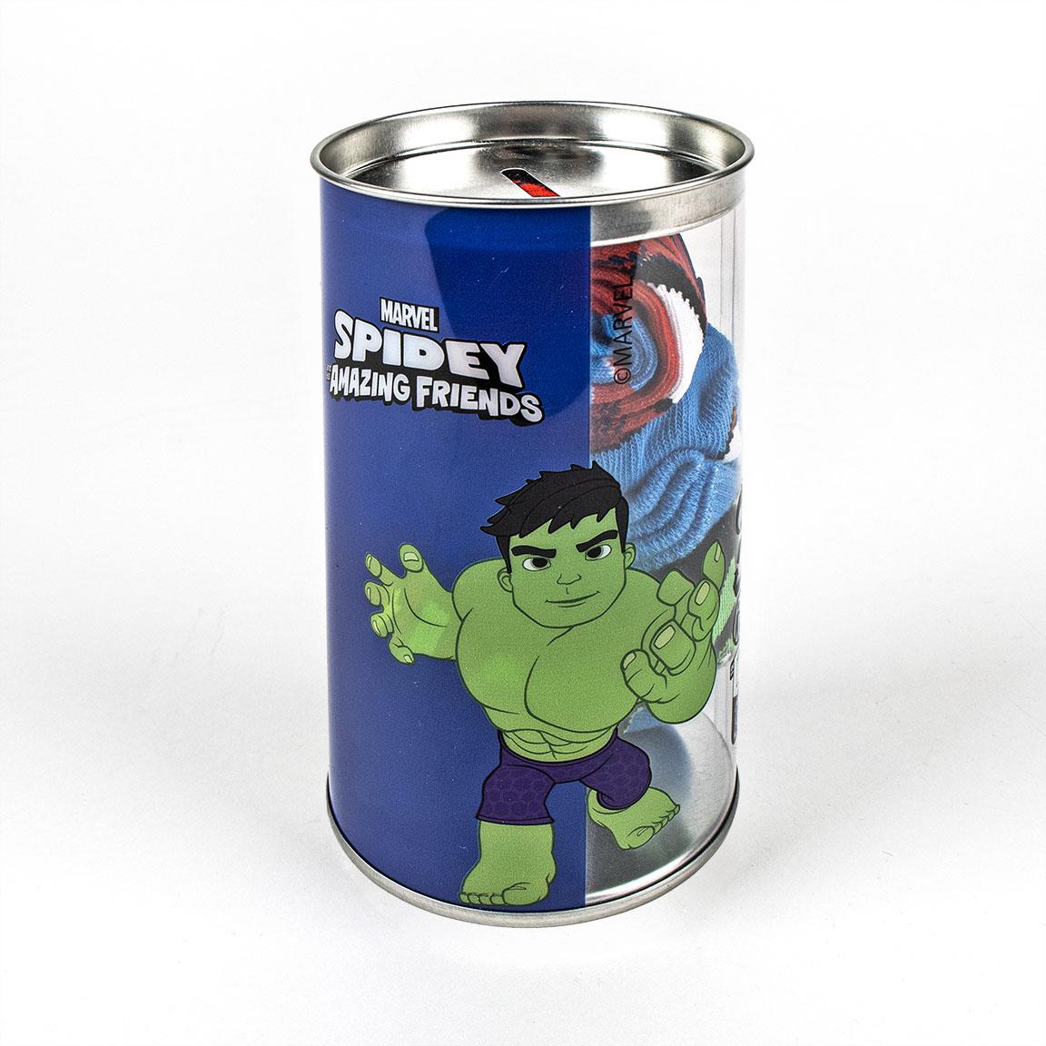Coffret tirelire de 4 paires de chaussettes - Spidey