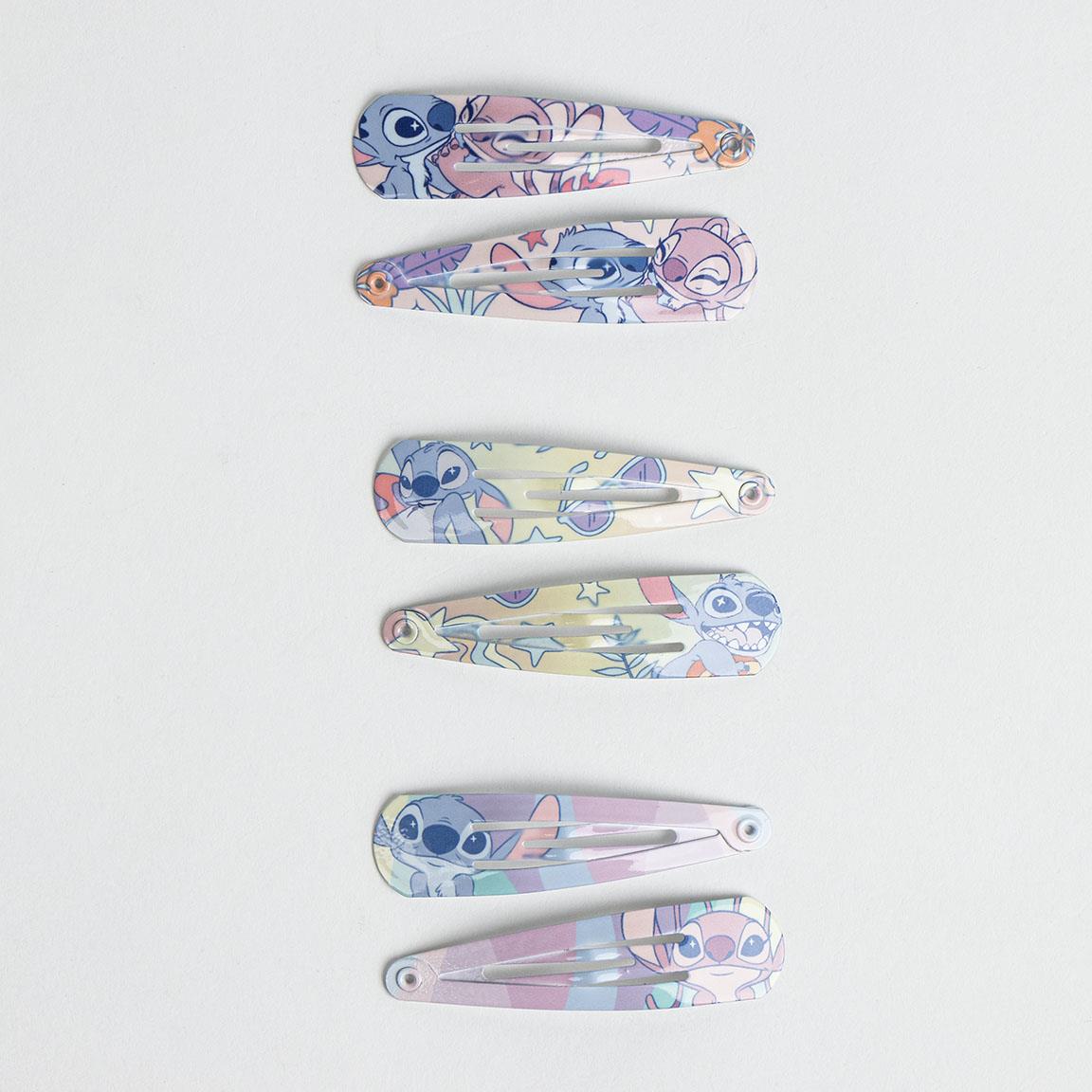 Lot de 6 barrettes - Stitch et angel