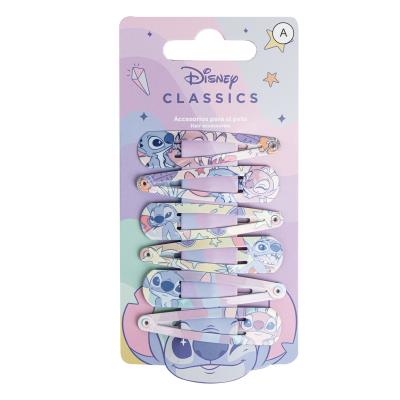 Lot de 6 barrettes - Stitch et angel