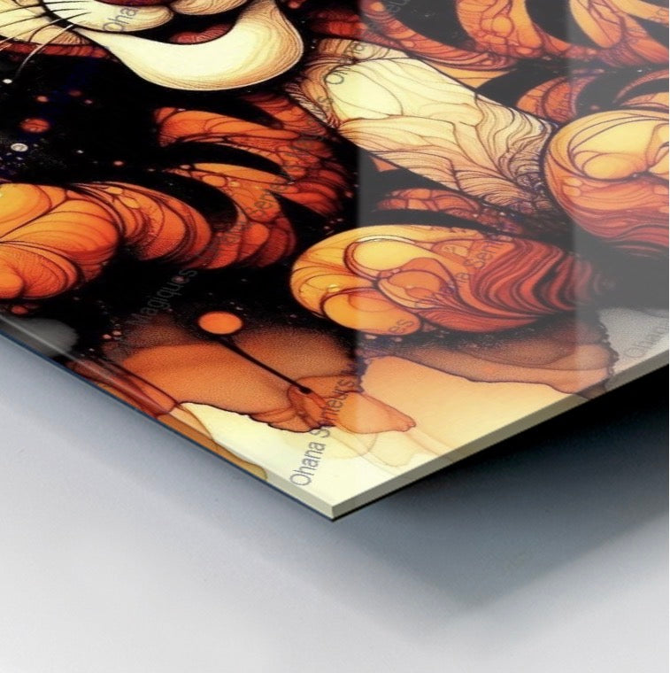 Tableau photo imprimé Tigrou 20x20cm