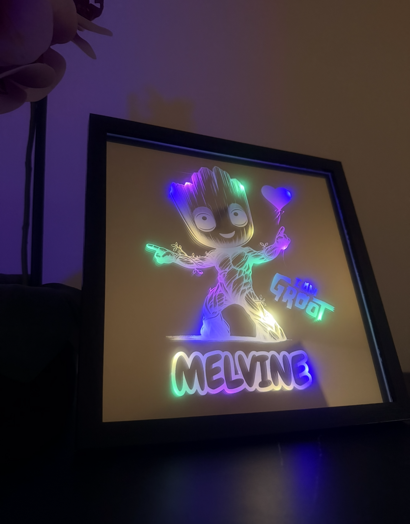 Gravure sur miroir Groot