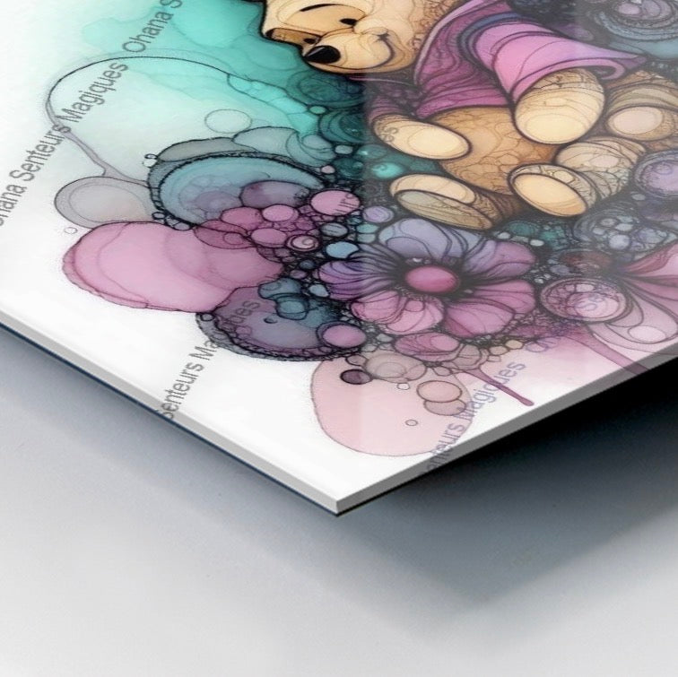 Tableau photo imprimé Winnie l’ourson 20x20cm