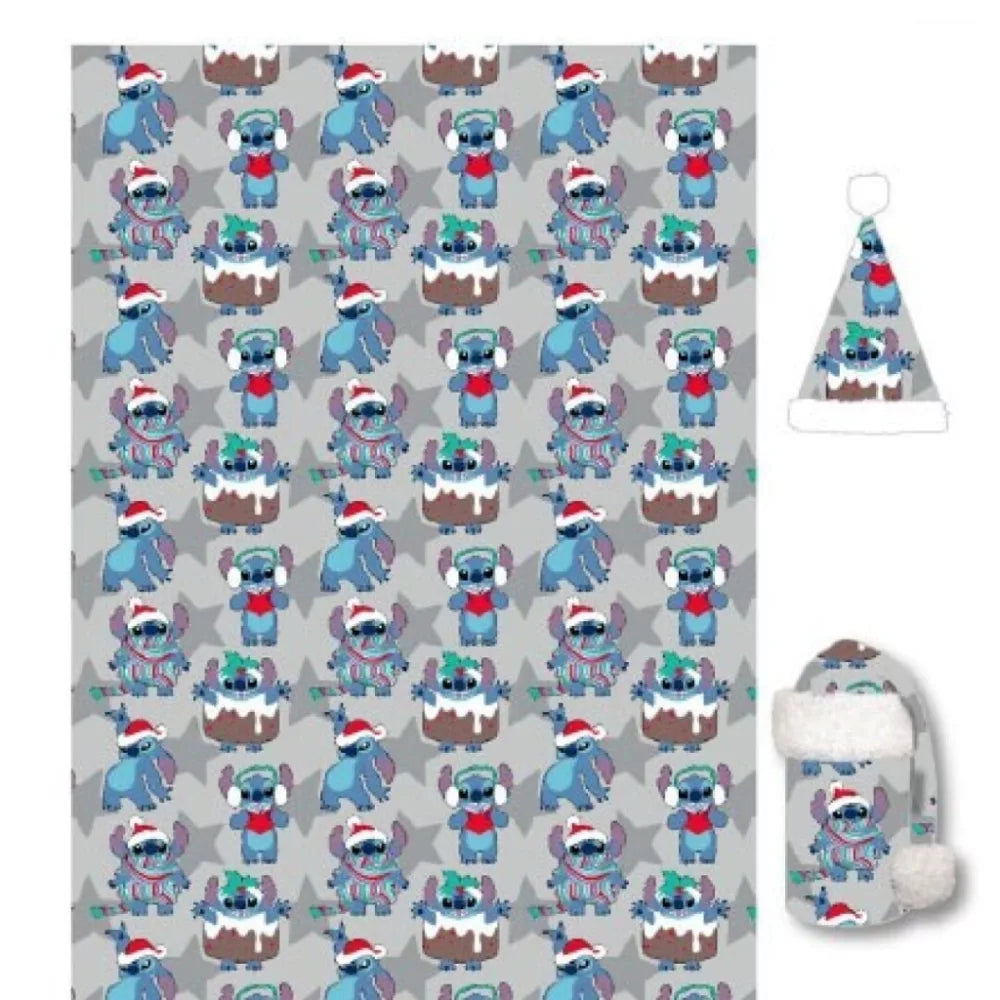 Plaid + bonnet noël - Stitch
