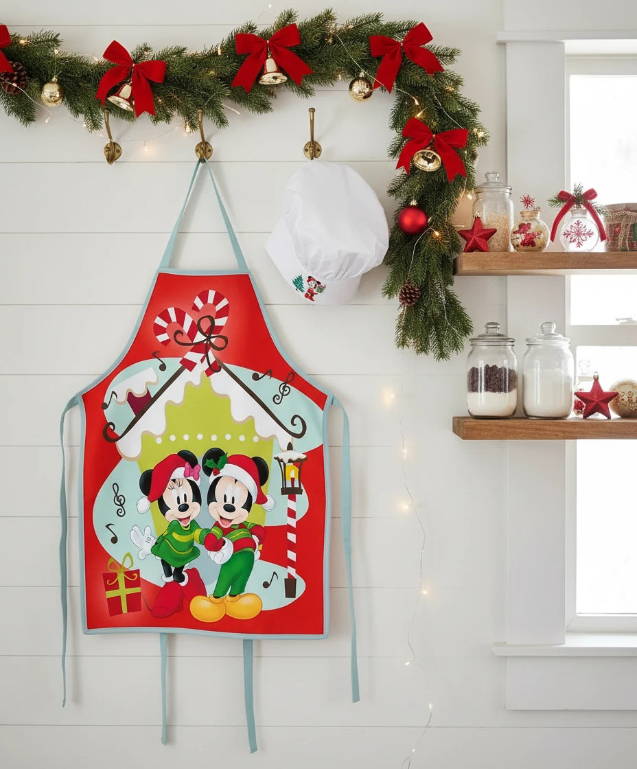 Ensemble de tablier de Noël - Mickey et Minnie