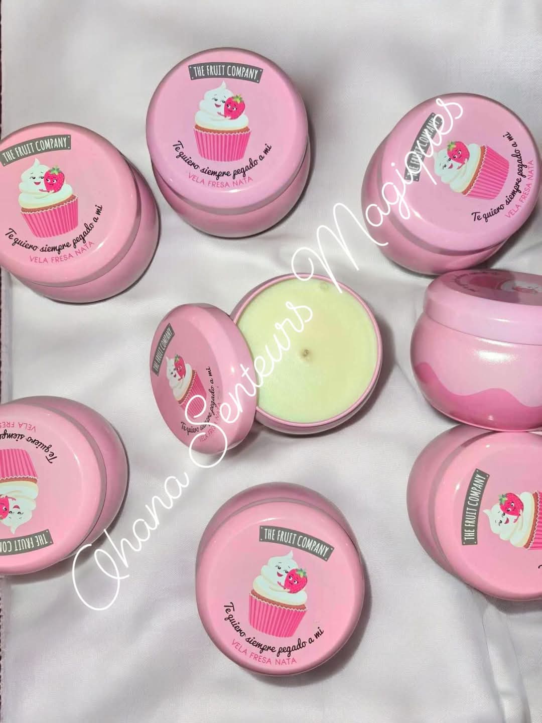Bougie parfumée - Fraise/Crème