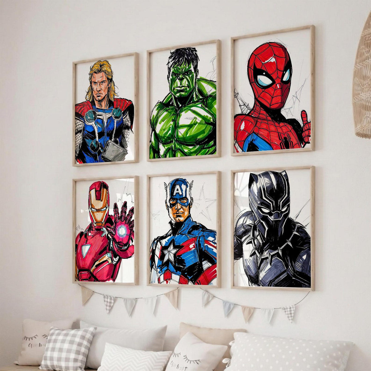 Décoration murale en bois – Impression haute définition (prix à l’unité)