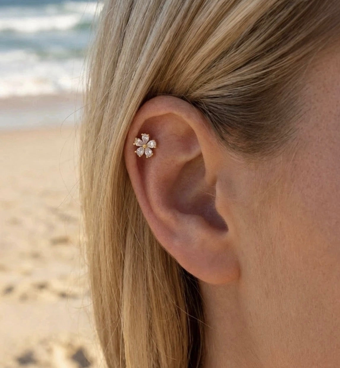 Piercing Oreille en acier inoxydable