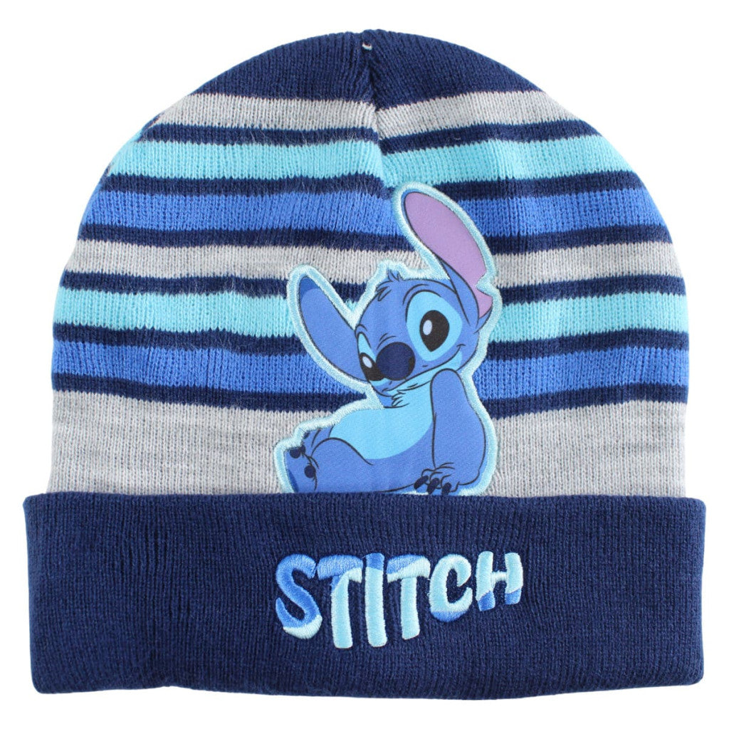 (Précommande) Bonnet bleu et gris Stitch