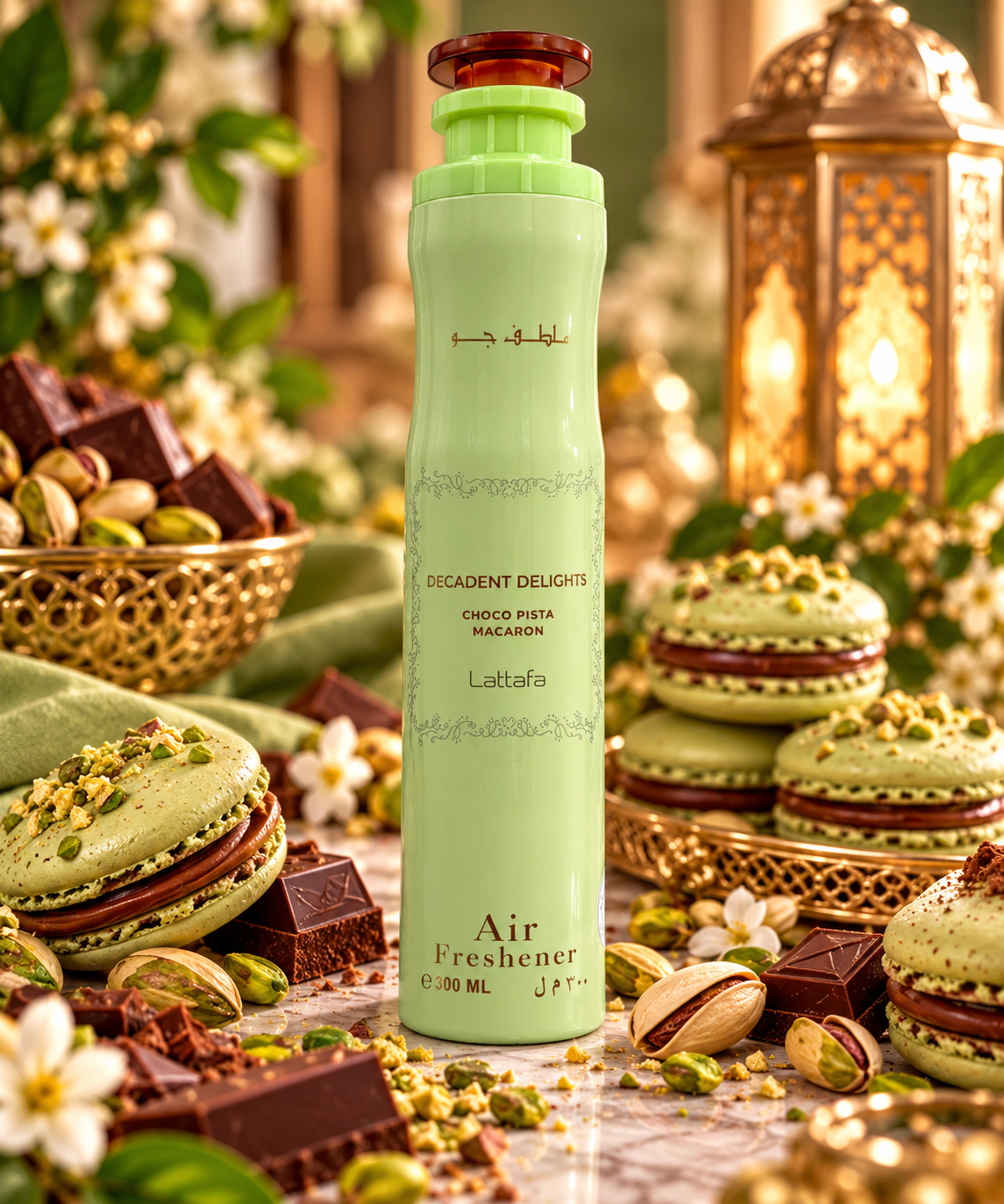 Choco Pista Macaron – Désodorisant d’intérieur LATTAFA 300 ml