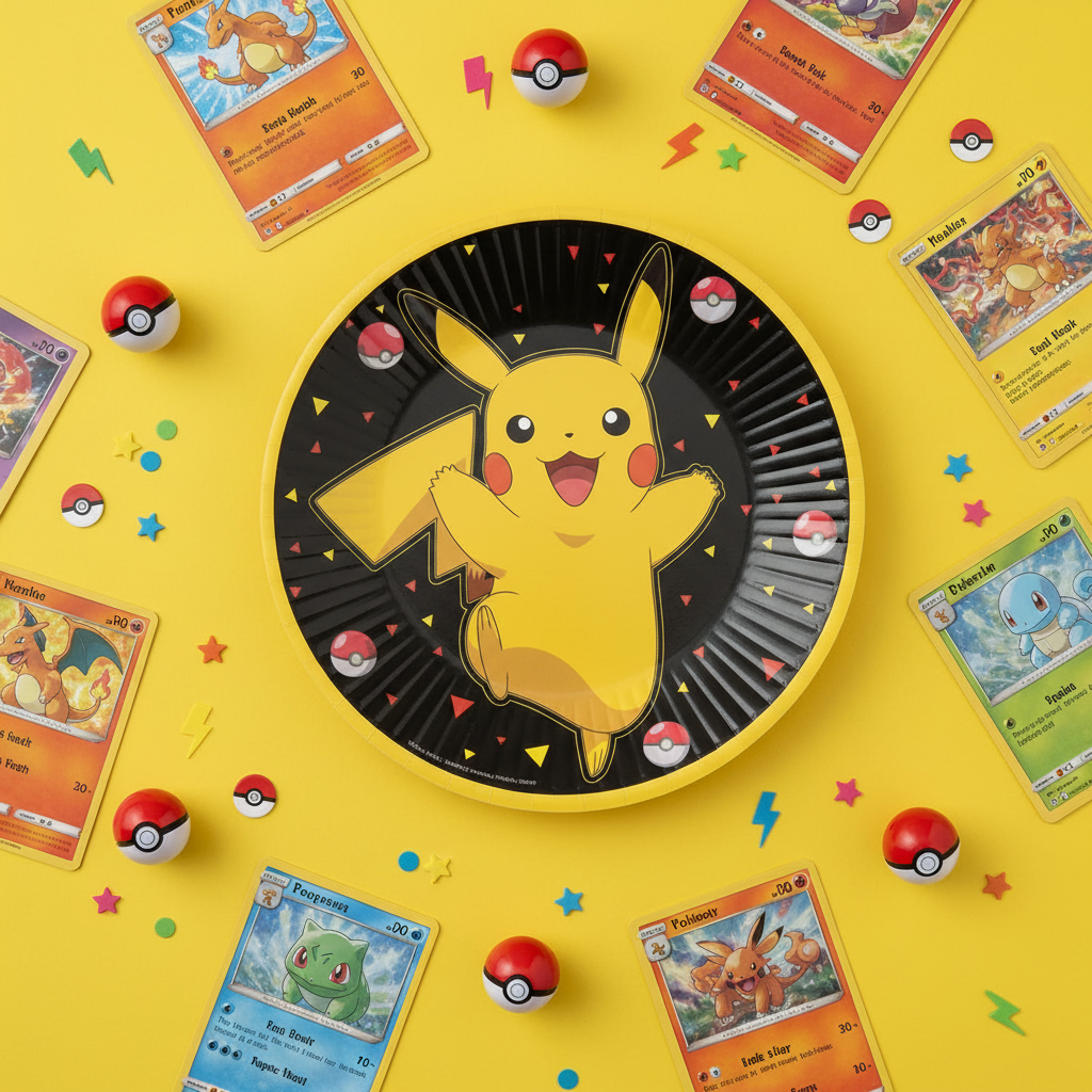 (Précommande) Assiettes en carton Pokémon 8 pièces, 23 cm