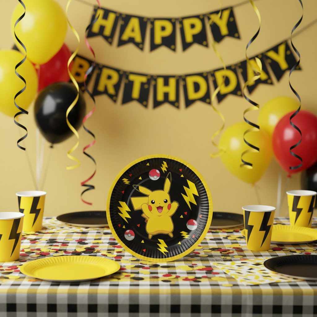 (Précommande) Assiettes en carton Pokémon, lot de 8, 18 cm