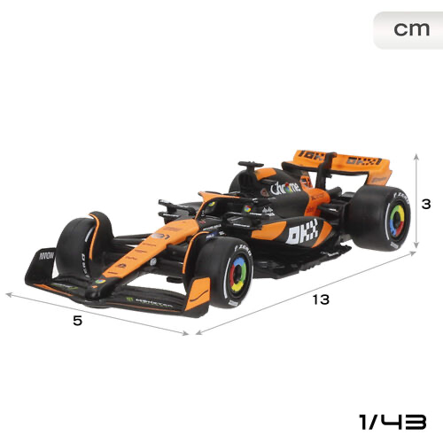 (Précommande) Blister 2 voitures McLaren MCL38 F1 2024 métal