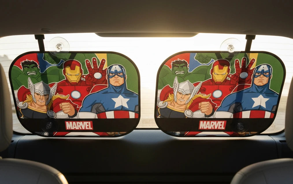 (Précommande) Pare-soleil Avengers pour fenêtres, 2 pièces