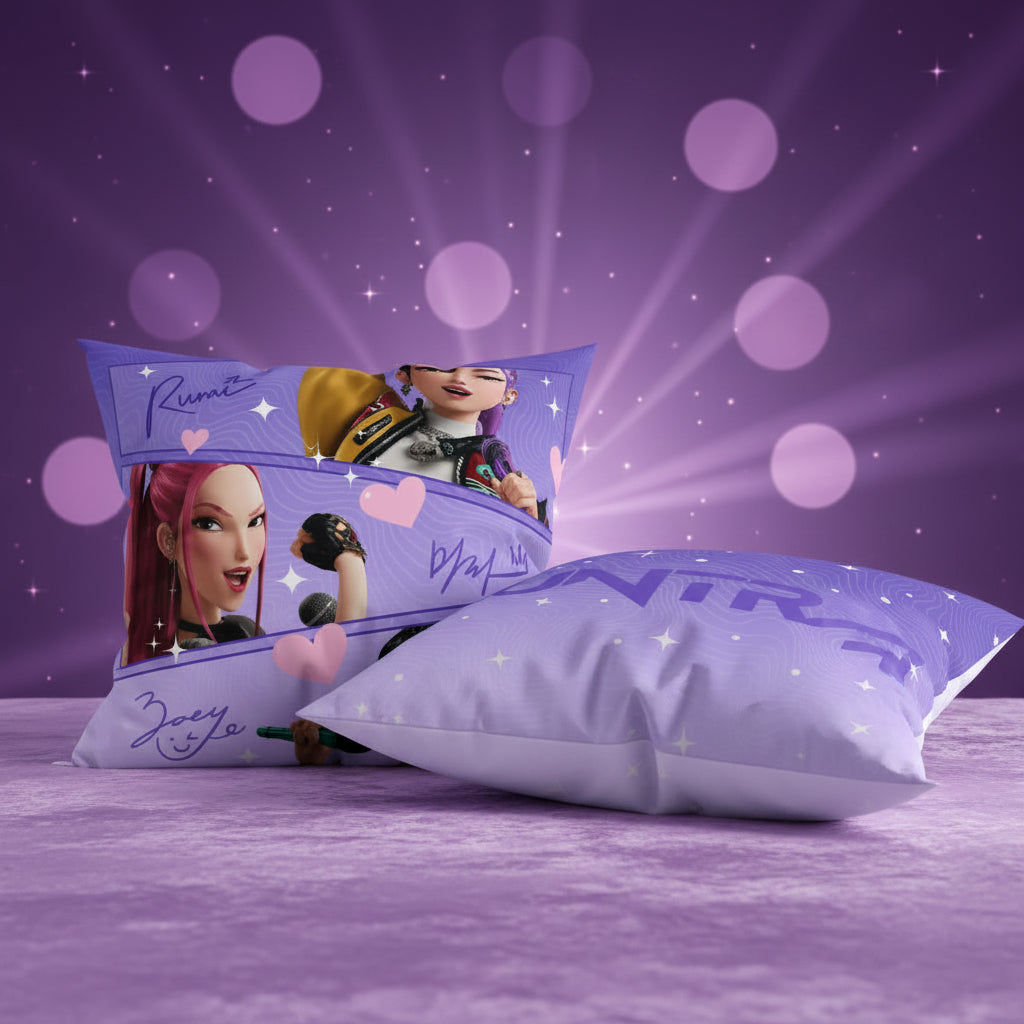 Coussin decoratif K-pop démon Hunters (recto verso)
