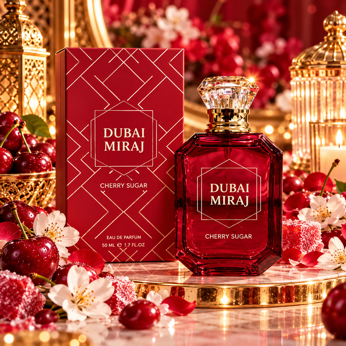 ✨ Dubai Miraj Cherry Sugar – Eau de Parfum 50 ml 🍒❤️