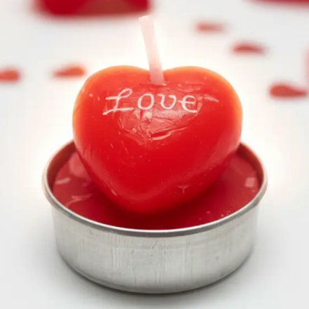 (Précommande) Petites Bougies Cœurs “Love” Lisses