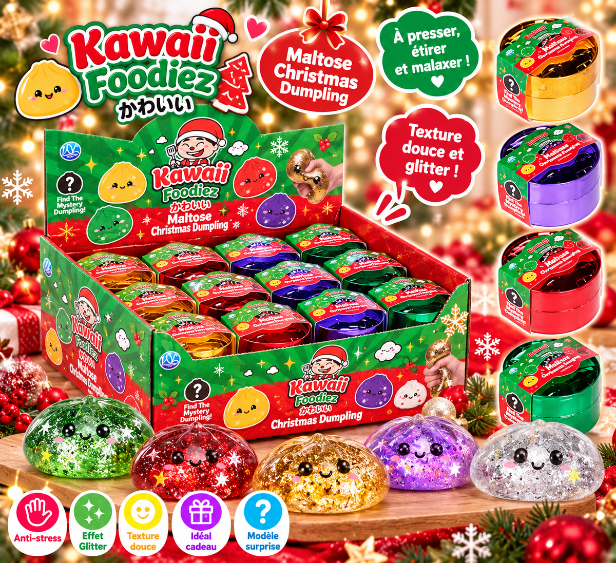 🎄🥟 Dumpling de Noël Kawaii Surprise 🥟🎄