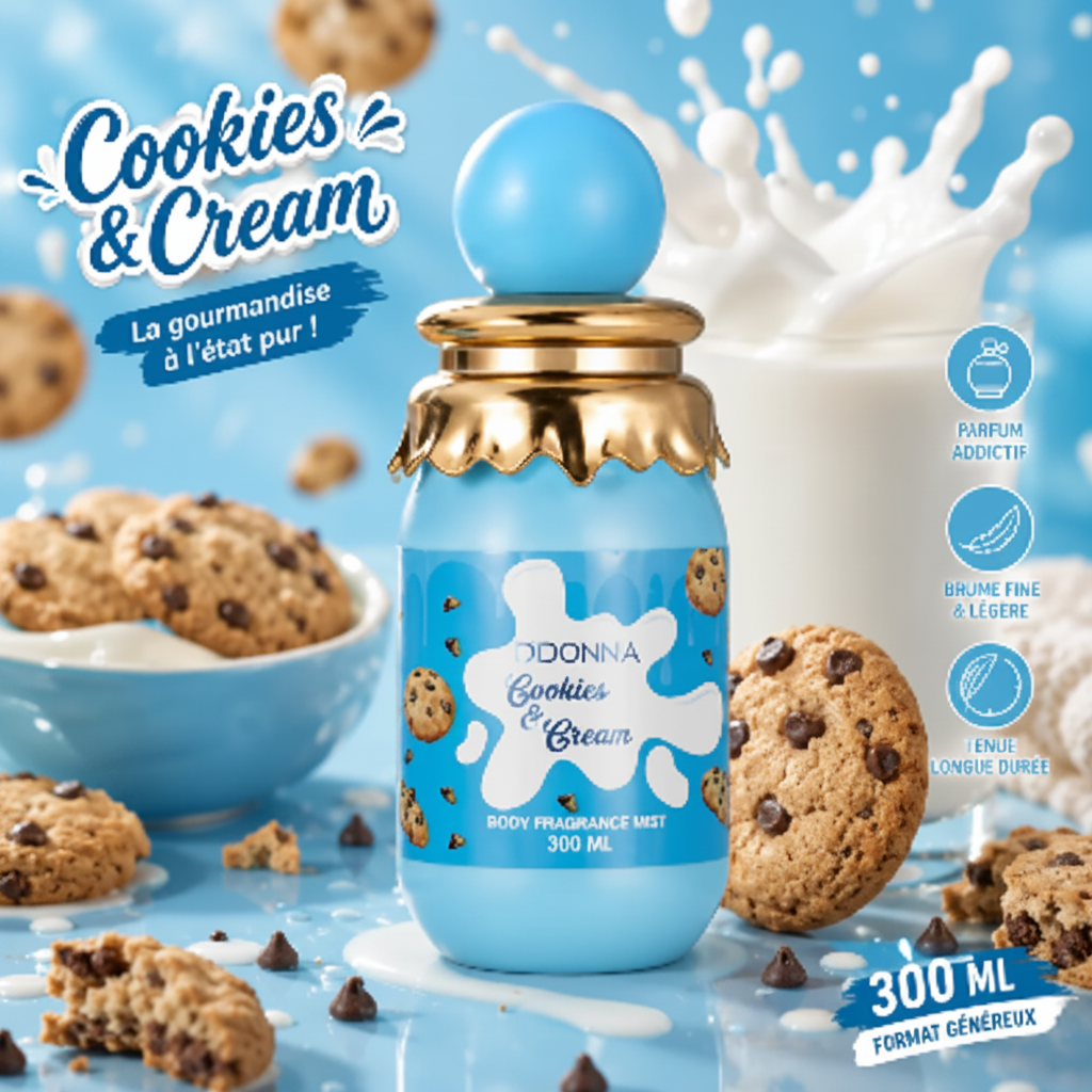 ✨ Brume Parfumée Cookies & Cream D. Donna 300 ML