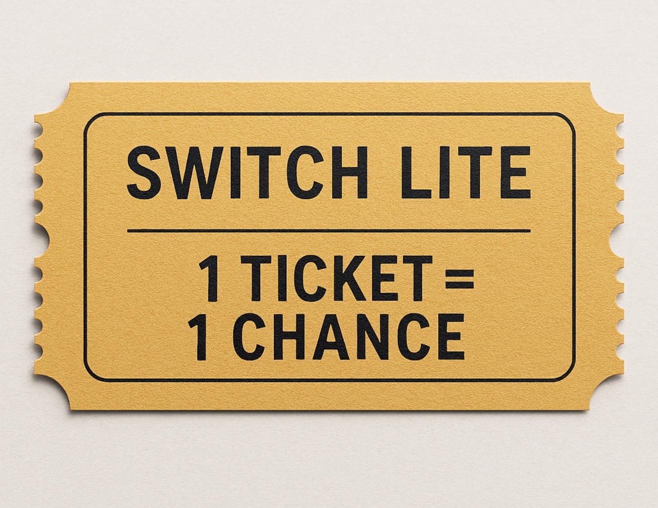 🎟️ 1 Ticket Magique – Tirage au Sort Nintendo Switch Lite 28 février