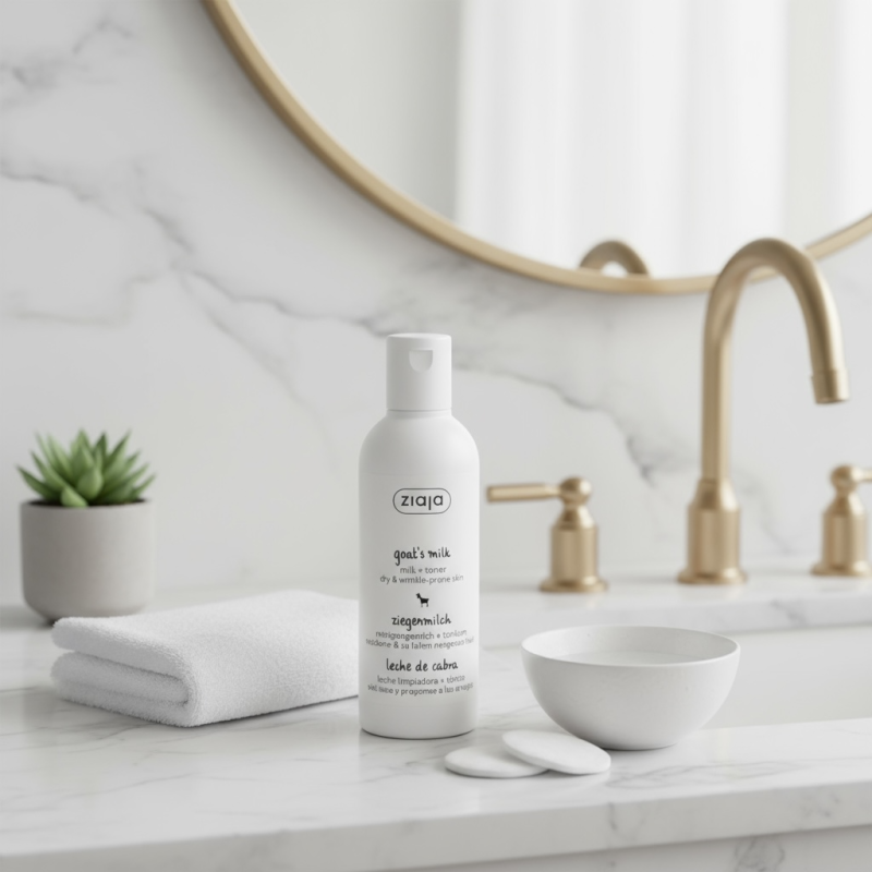 Lait démaquillant & hydratant au lait de chèvre 200 ml - Ziaja