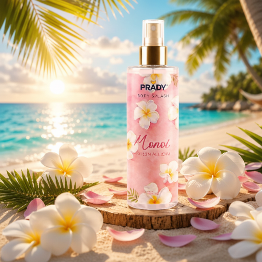 🍬🌺 Brume Corps & Cheveux Monoï Marshmallow Prady – 250 ml