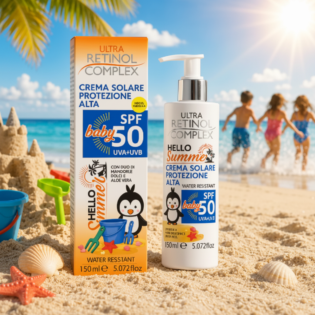 ☀️ Crème Solaire Enfant SPF 50 Ultra Retinol 150ml
