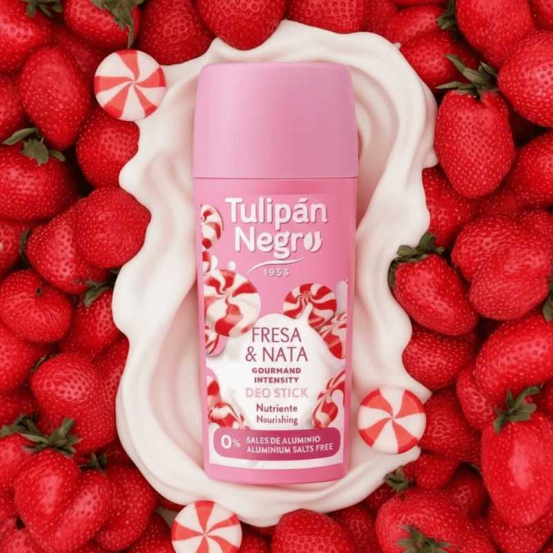 (Précommande) Déodorant stick Tulipan Negro Fraise & chantilly 60ml