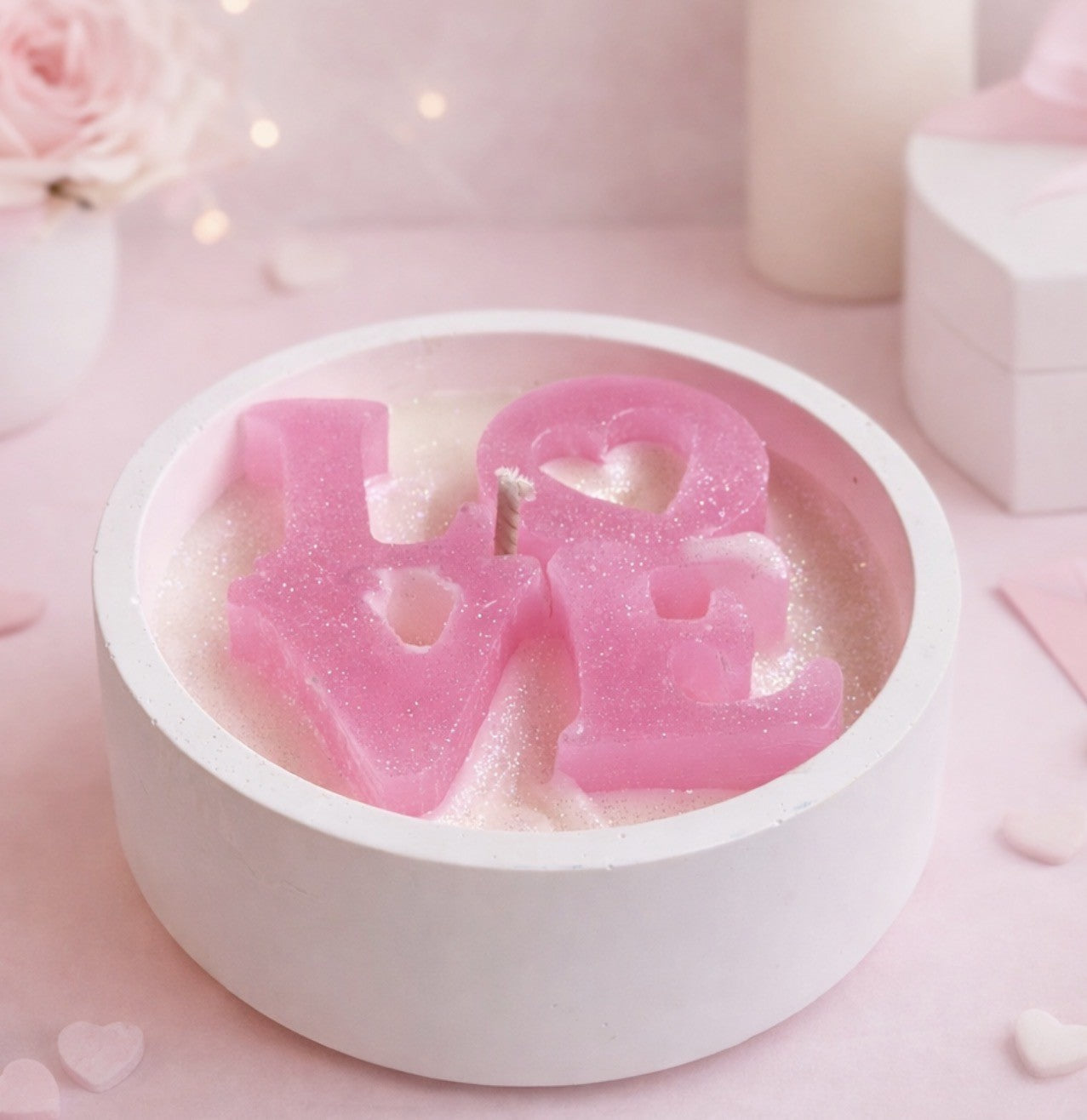 Bougie coupe Love SOIREE APRES LA PLAGE 175g