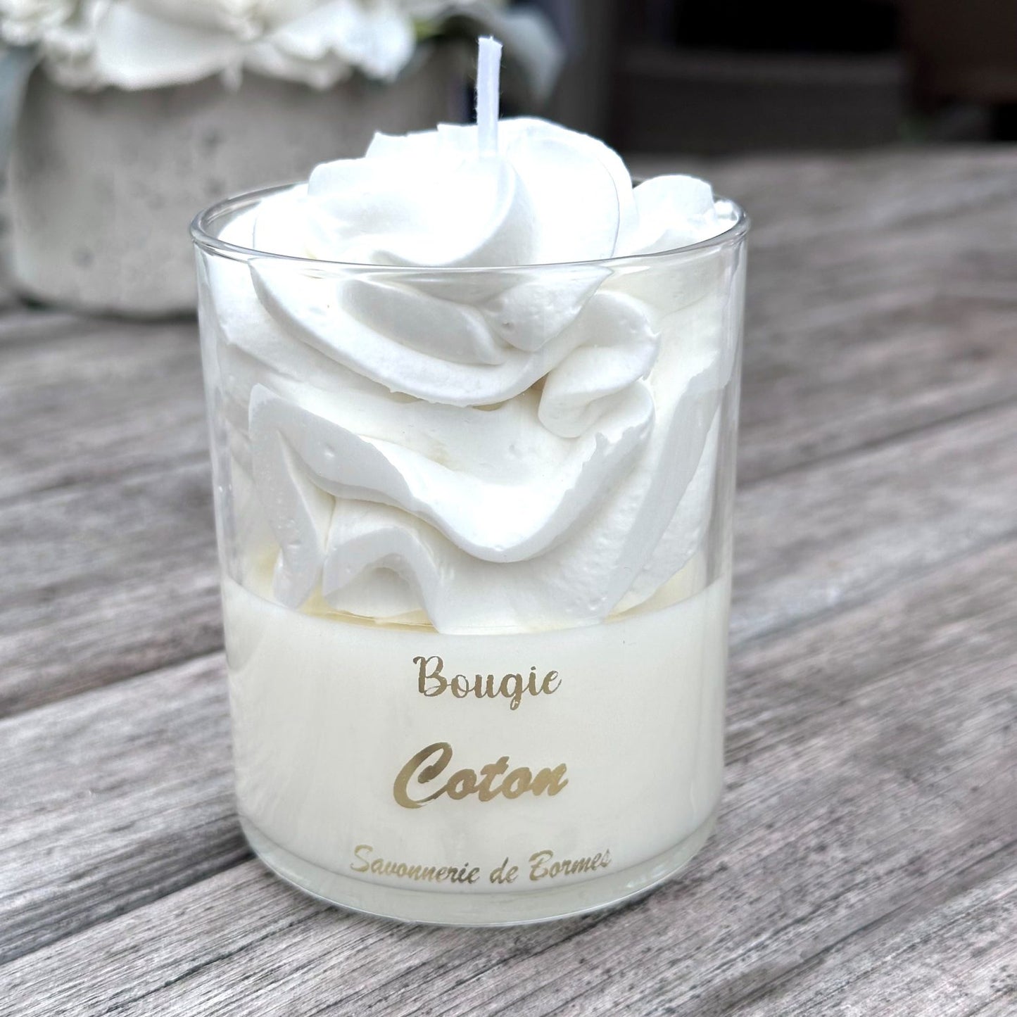 (Précommande) Bougie pâtissière 160 g Coton