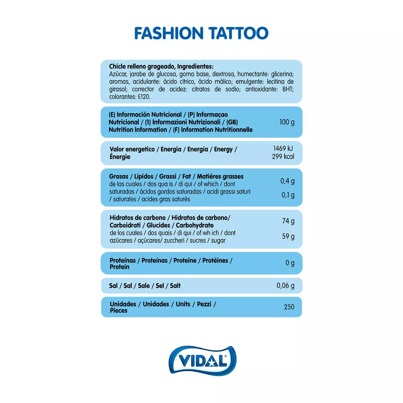 Chewing-gums FASHION TATTOO (Fraise)