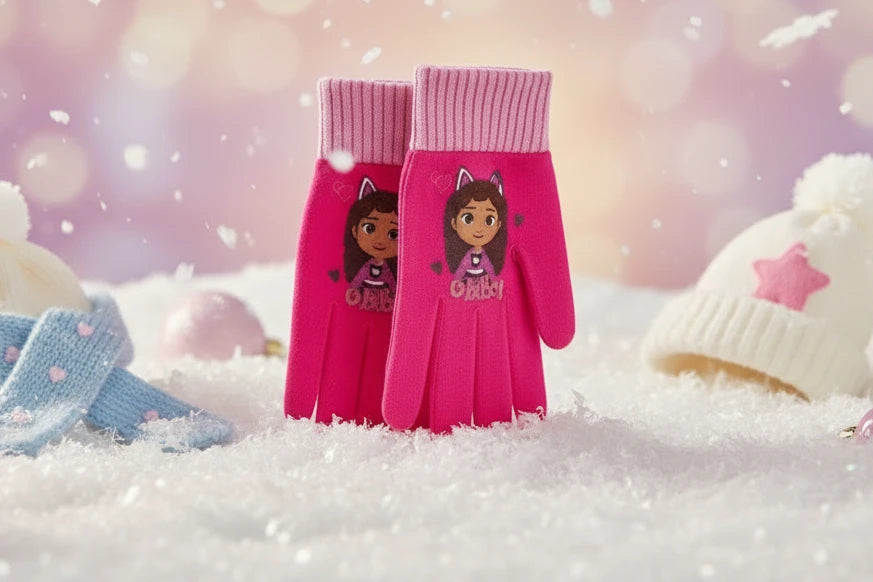 (Précommande) Gants rose pour enfants Gabby