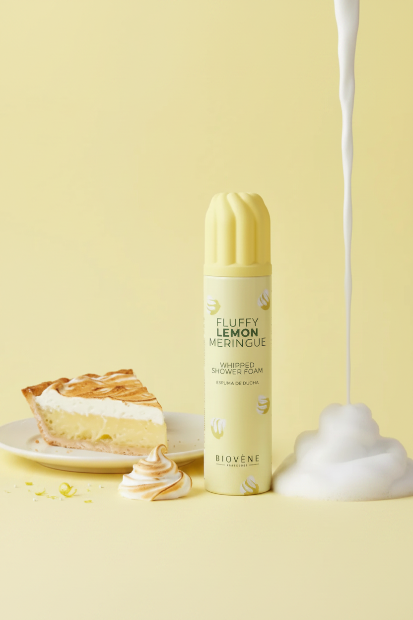 🍋🥧 Mousse de douche fouettée au citron fluffy meringue (250ml)