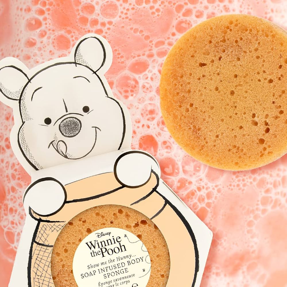 Eponge pour le corps infusée de savon winnie l'ourson