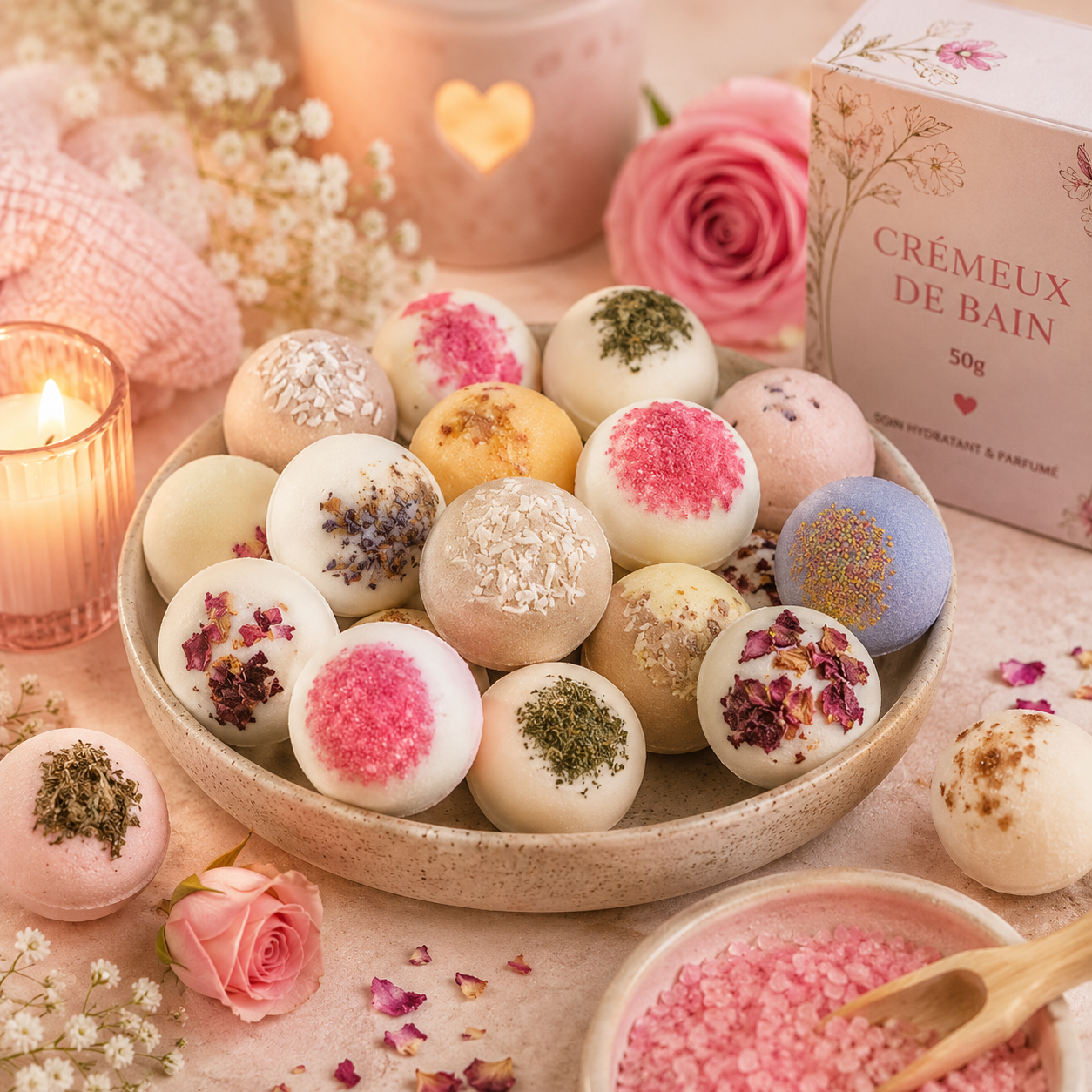 🛁 Crémeux de Bain 50 g – Senteur au choix 🌸