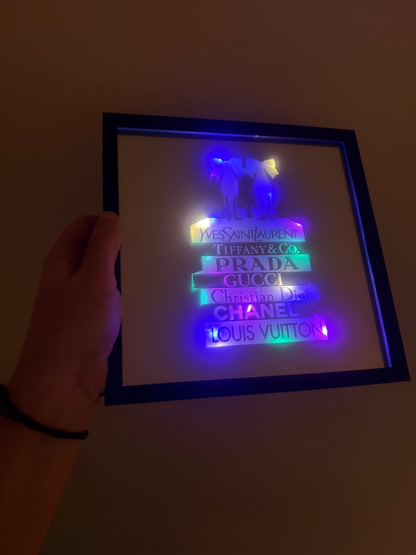 Gravure sur miroir Girly