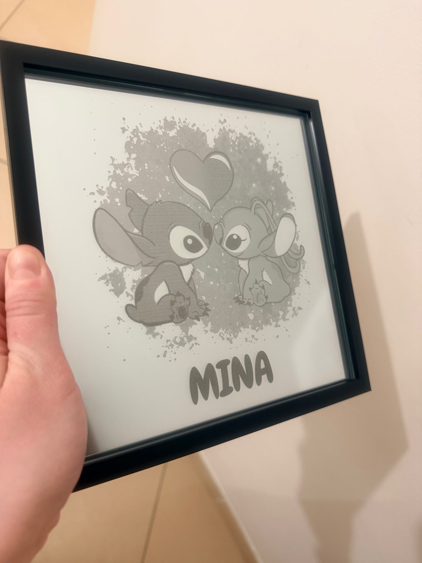 Gravure sur miroir Stitch