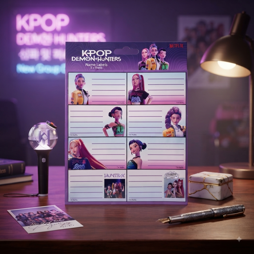 Étiquette pour carnet K-pop Demon Hunters Hunter, 16 pièces étiquettes