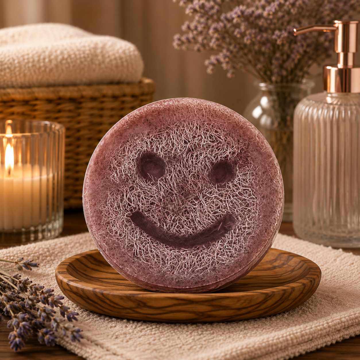 🍇 Savon Gommant Happy – Raisin Violet 💜✨
