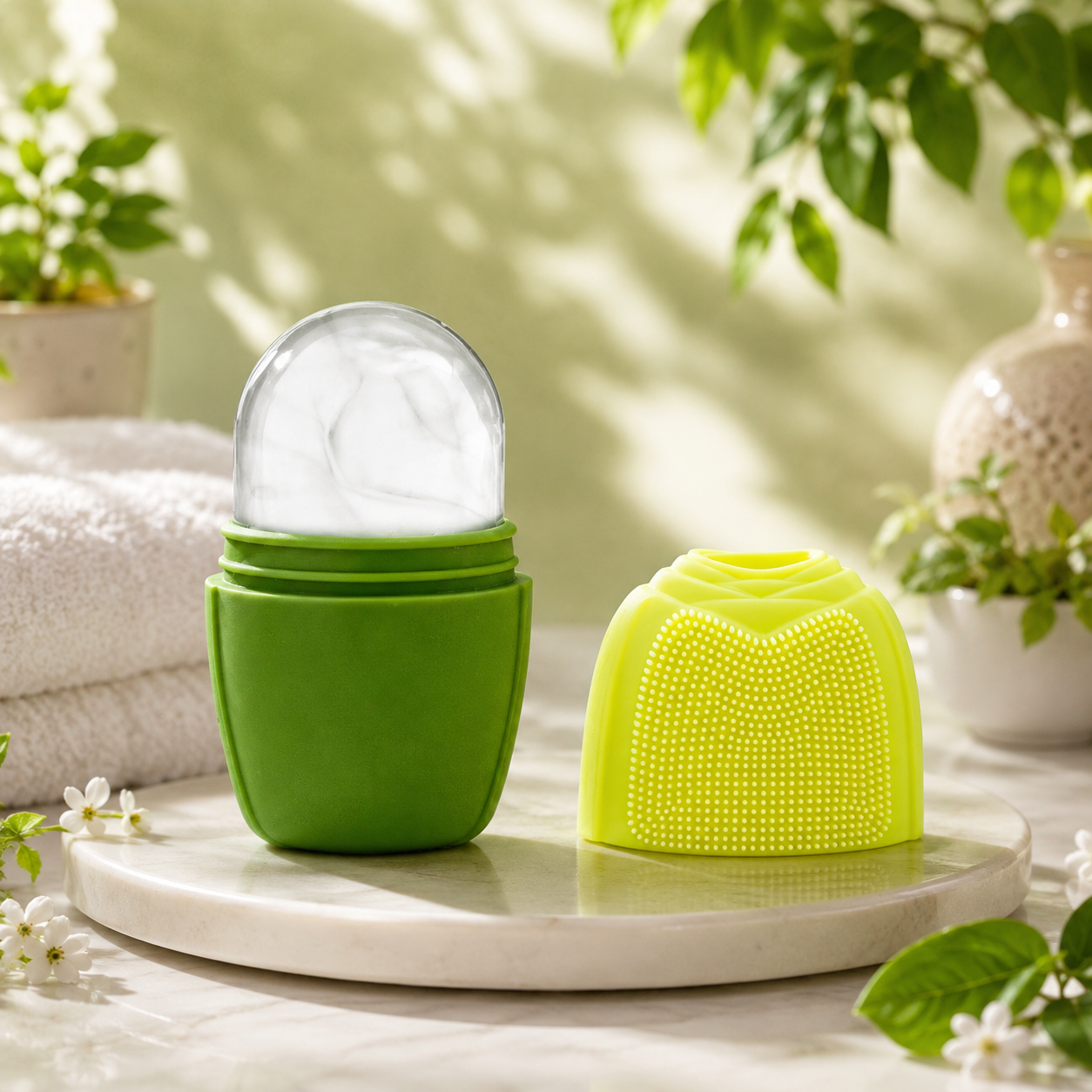 ❄️ Rouleau de Glace en Silicone pour le Visage (Plusieurs coloris au choix)
