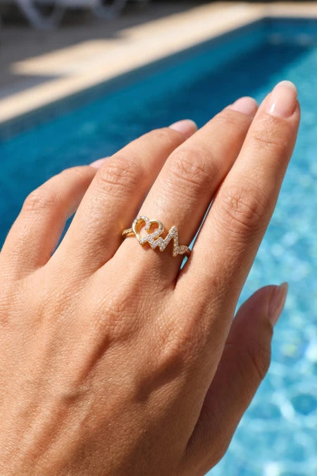 Bague Cœur & Battement de Cœur ❤️