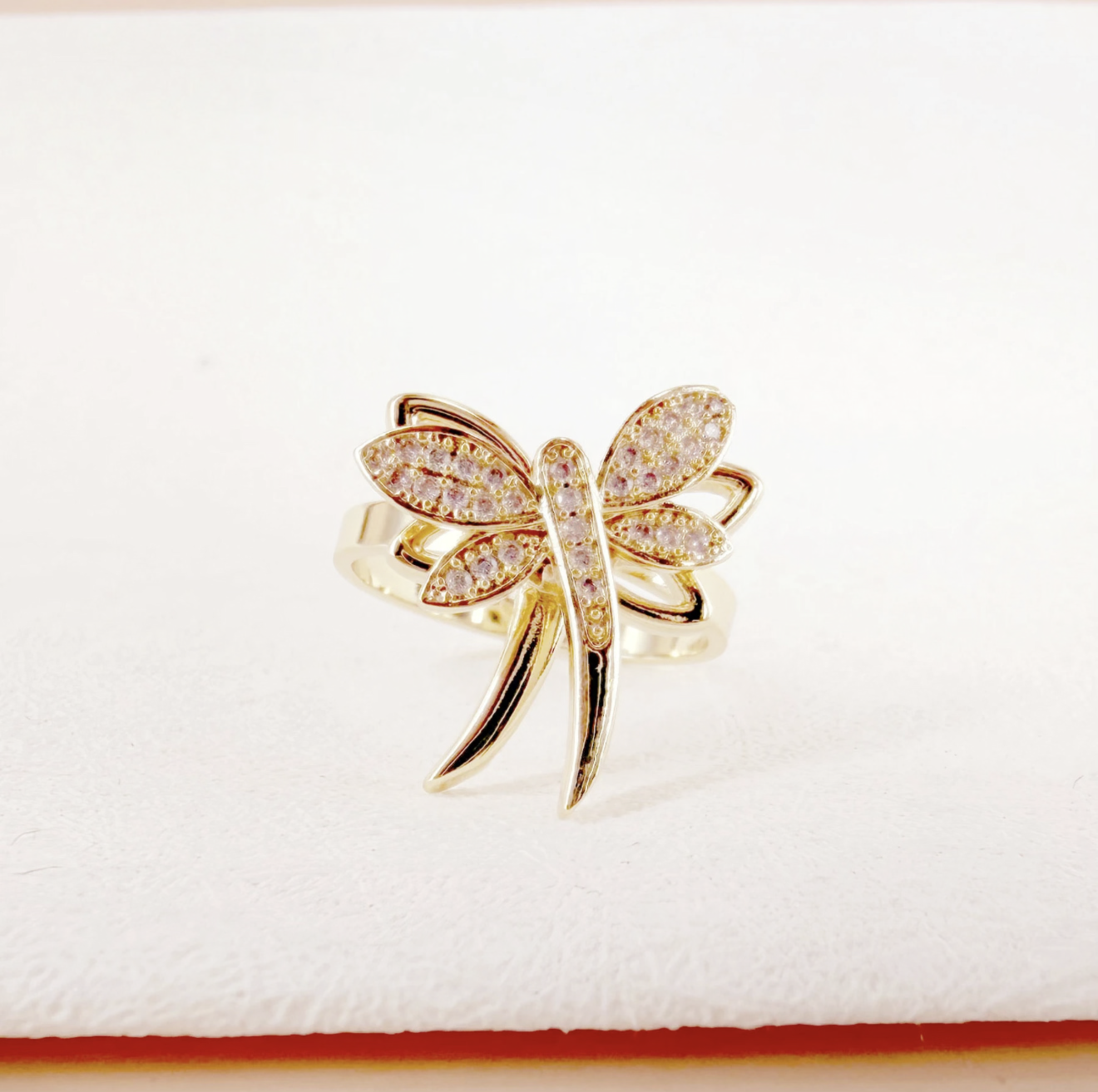 Bague anti stress libellule