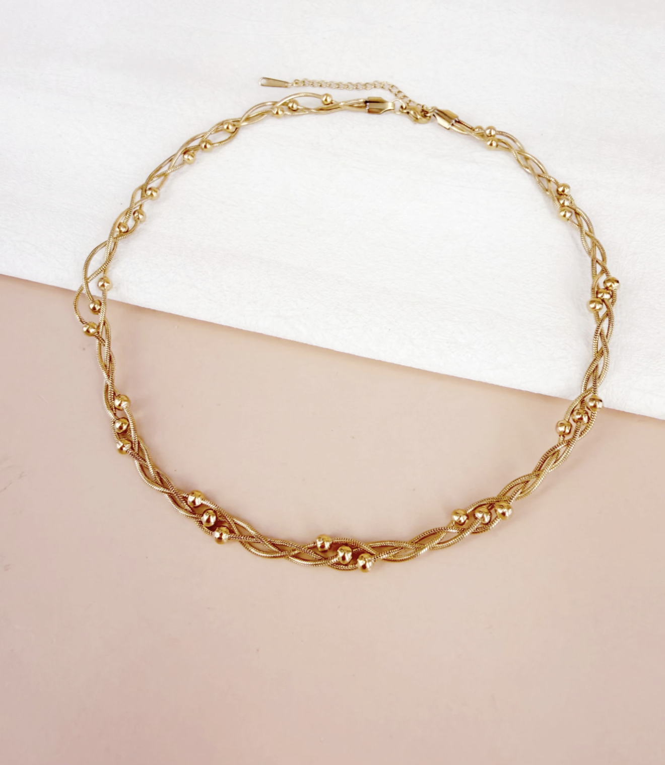 Collier chaîne dorée