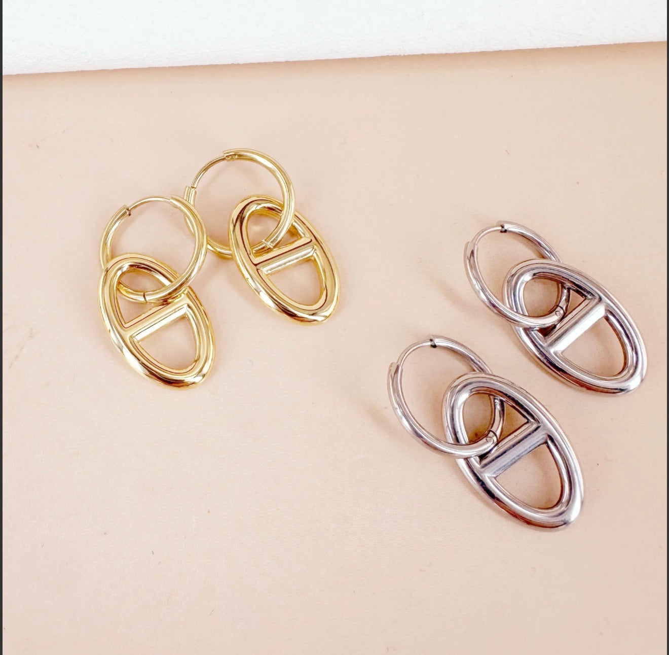 (Précommande) Boucles d'oreilles maille marine