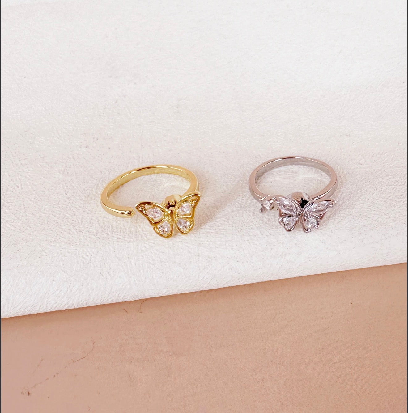 (Précommande) Bague anti stress Papillon