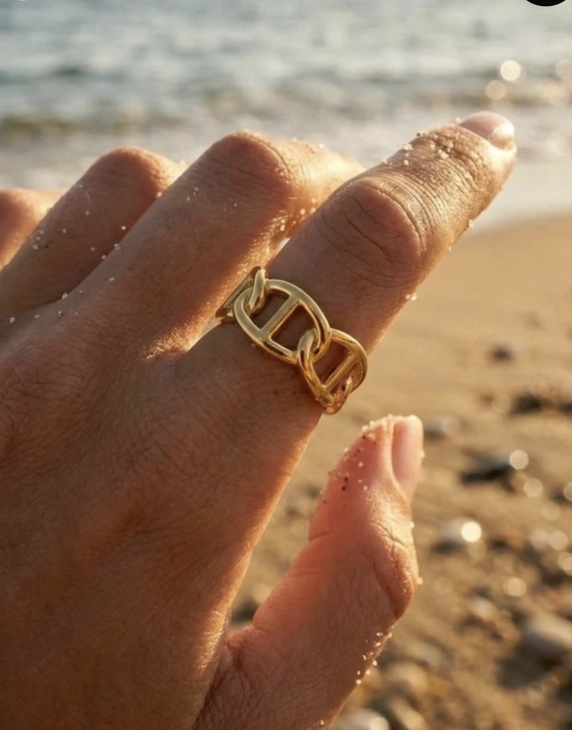 Bague en acier inoxydable ajustable