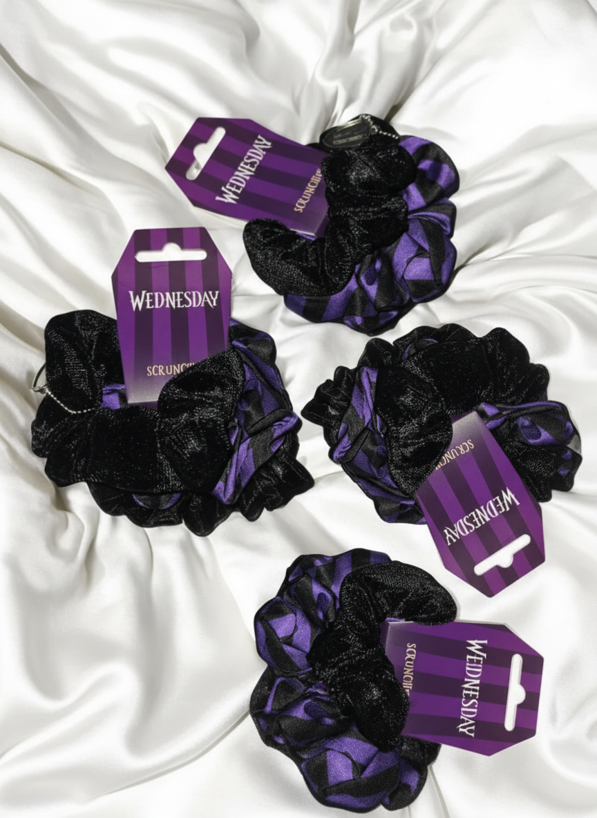 Lot de 3 chouchous - Mercredi Addams