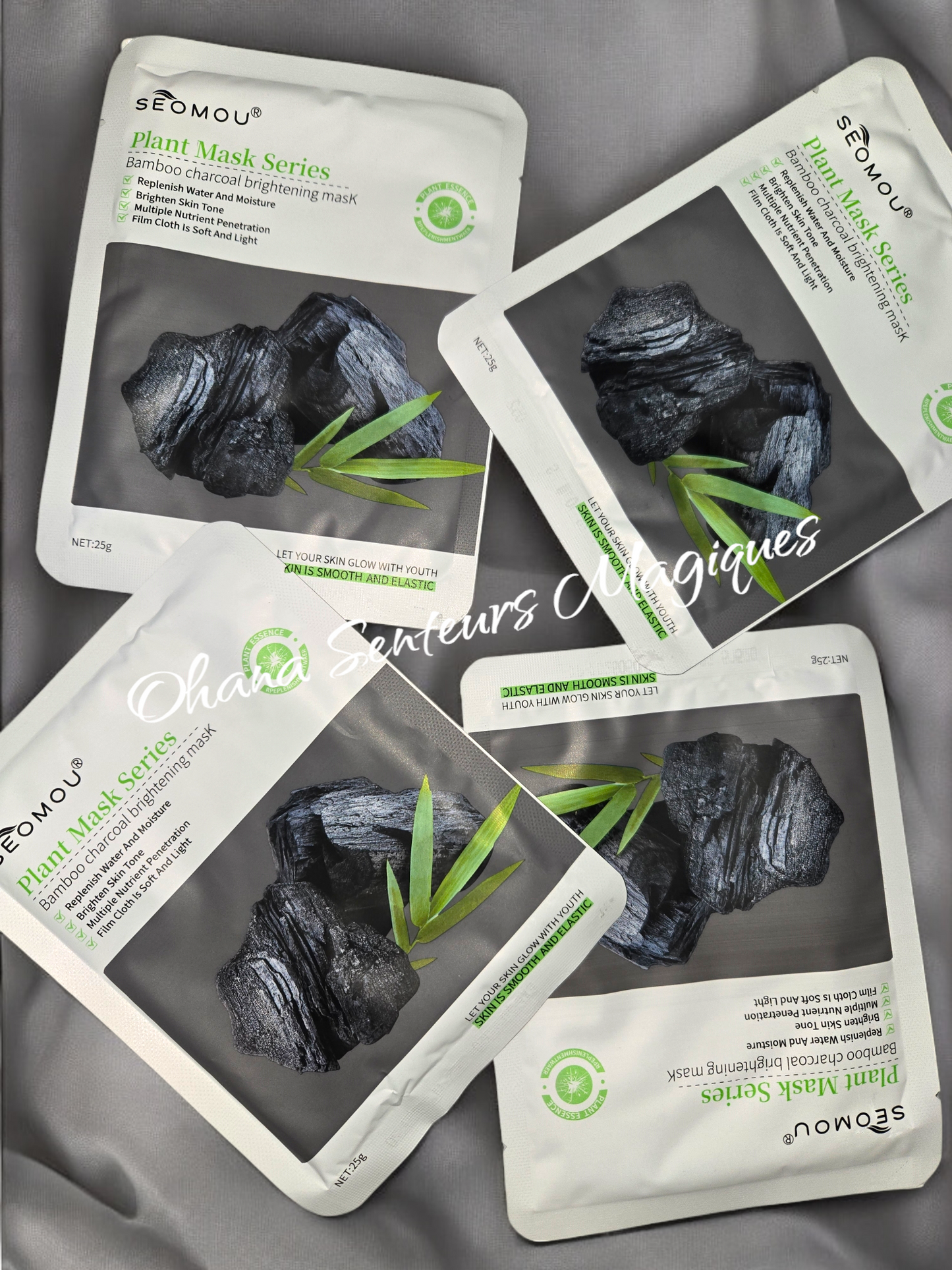 Masque facial - Charbon de bambou