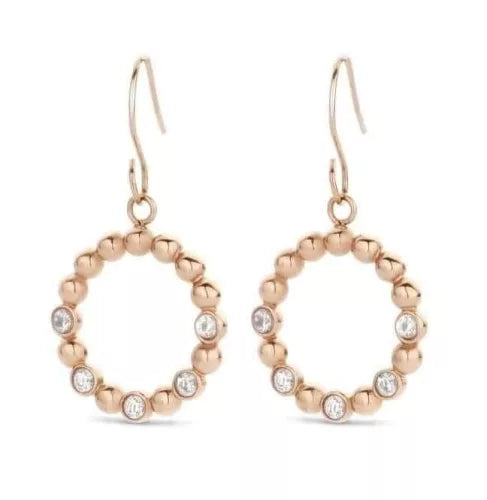 Boucles d'oreilles créoles en or rose
