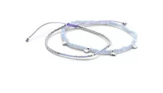 Bracelet d'amour en perles d'argent pour enfant