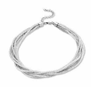 Collier en maille d'argent